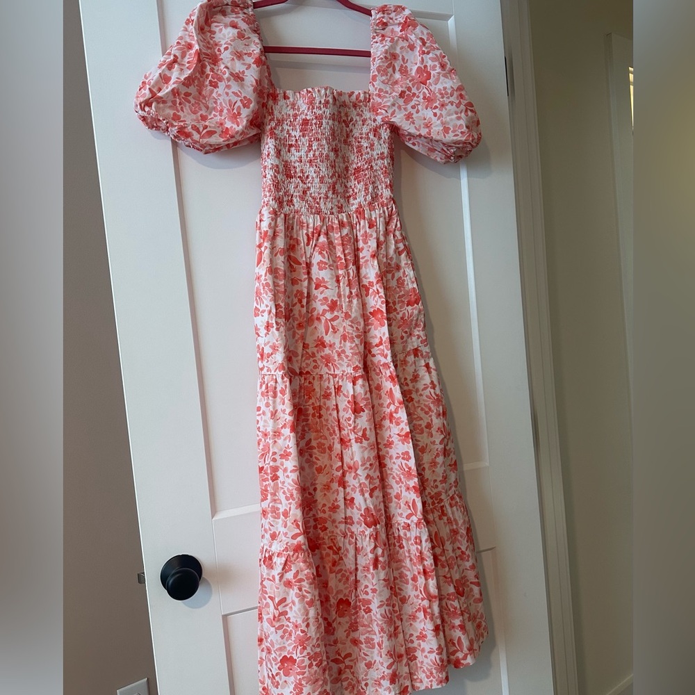 Abercrombie & Fitch Floral Pink Maxi Dress